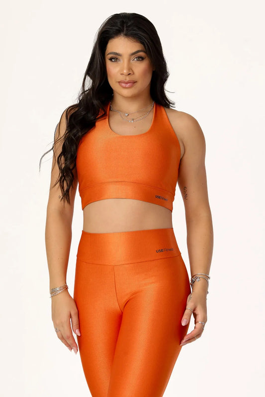 TOP CANELADO CRUZADO NAS COSTAS INVESTIMENTO EM DRY - COR TERRA